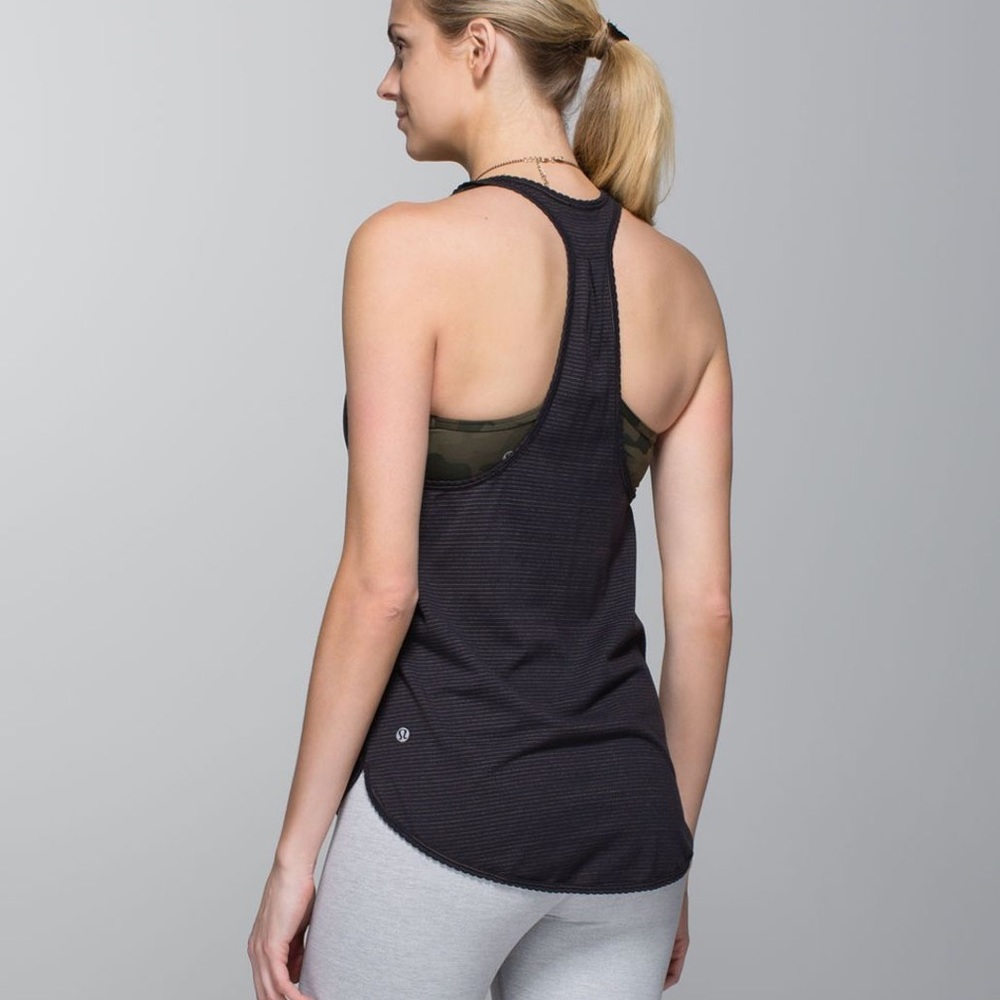 Lululemon singleton racer back tank striped